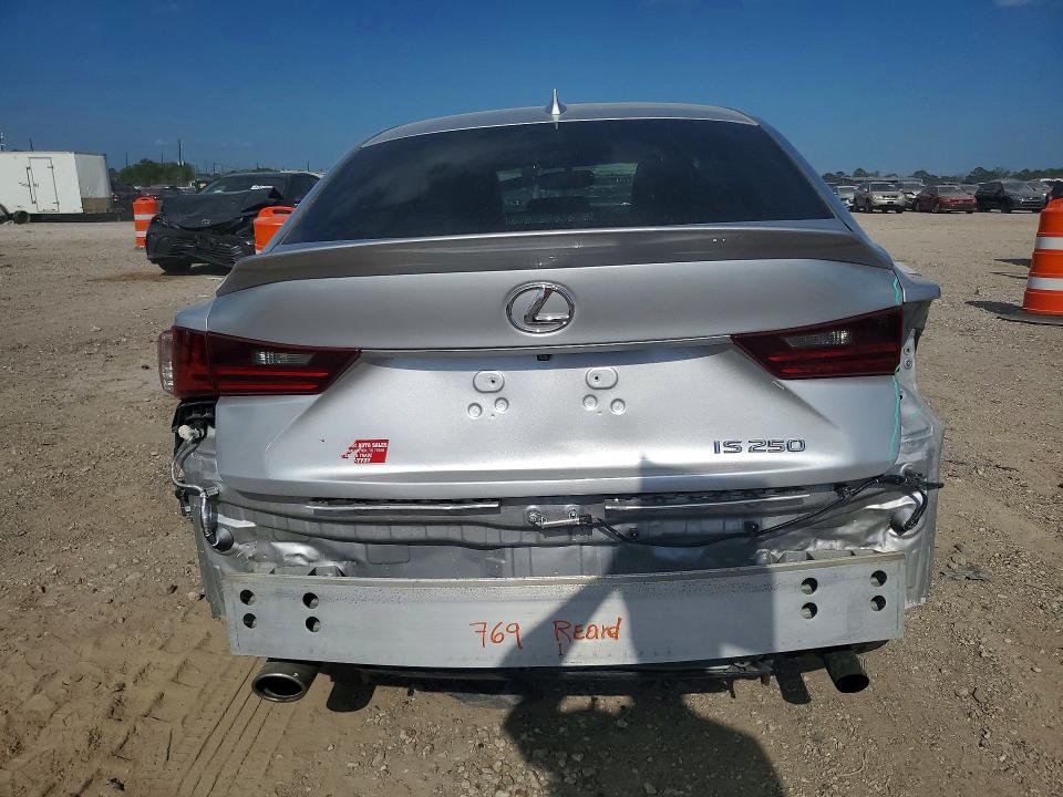 2014 Lexus Is VIN JTHBF1D23E5031180 COPART salvage auction — REAR END, Tx - Cert Of Title-Rebuilt Salvage, sold $6,700 on 2026-07-09 (photo 6)