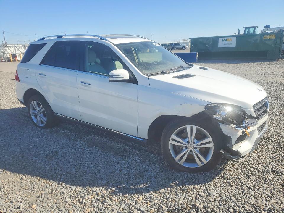 2015 Mercedes-benz M-klasse VIN 4JGDA5HB0FA474126 COPART salvage auction — FRONT END, Co - Salvage Title, sold $4,450 on 2026-07-04 (photo 4)