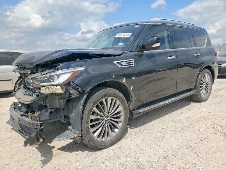 2018 Infiniti Qx80 VIN JN8AZ2NF4J9660840 COPART salvage auction — FRONT END, Tx - Salvage Vehicle Title, sold $4,550 on 2026-07-28 (photo 1)