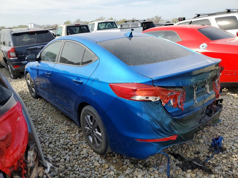 2017 Hyundai Elantra VIN KMHD84LF6HU355899 COPART salvage auction — FRONT END, Ks - Cert Of Title-Salvage, sold $1,650 on 2026-07-27 (photo 2)