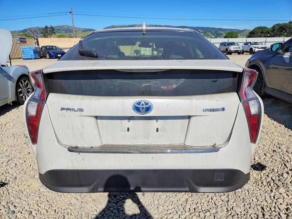 2016 Toyota Prius VIN JTDKARFU6G3012134 COPART salvage auction — SIDE, CA, sold $5,100 on 2026-07-16 (photo 6)