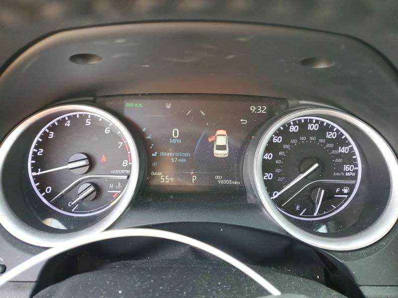 2022 Toyota Camry VIN 4T1F11BK1NU051918 COPART salvage auction — HAIL, MO - SALVAGE CERTIFICATE OF TITLE, sold $7,800 on 2026-07-28 (photo 9)