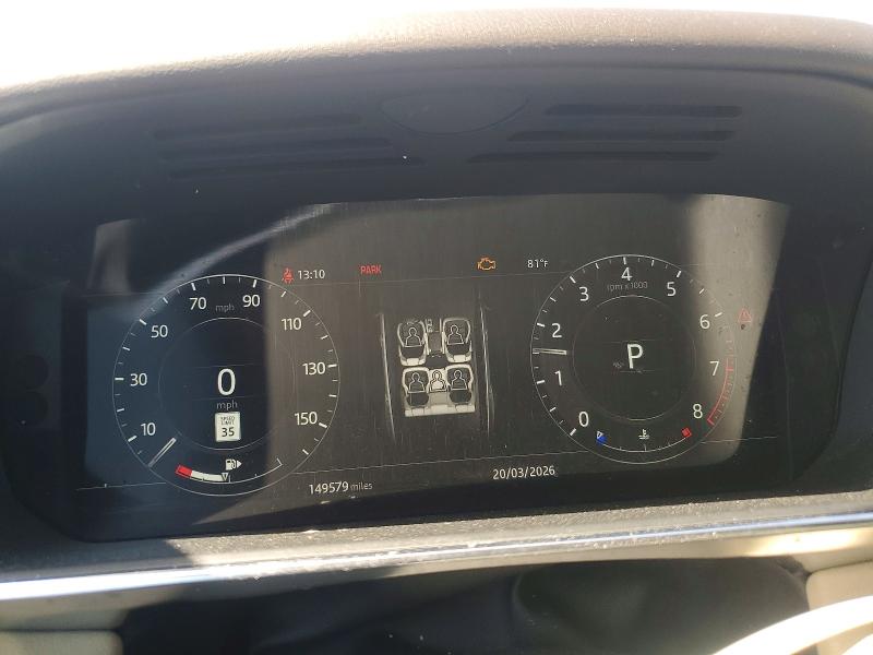 2018 Land rover RANGE ROVER VIN SALWG2RV4JA404651 COPART salvage auction — MECHANICAL, Nc - Dealer Only Clean Title, sold $8,300 on 2026-07-29 (photo 9)