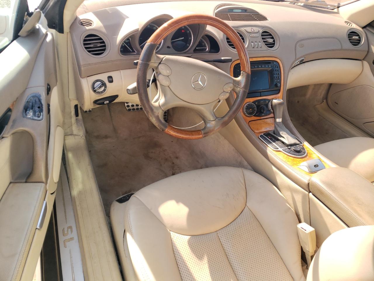 2003 Mercedes-Benz SL-Class VIN WDBSK75F33F060315 COPART salvage auction — Front End, TX - CERTIFICATE OF TITLE, sold $1,150 on 2025-09-11 (photo 8)