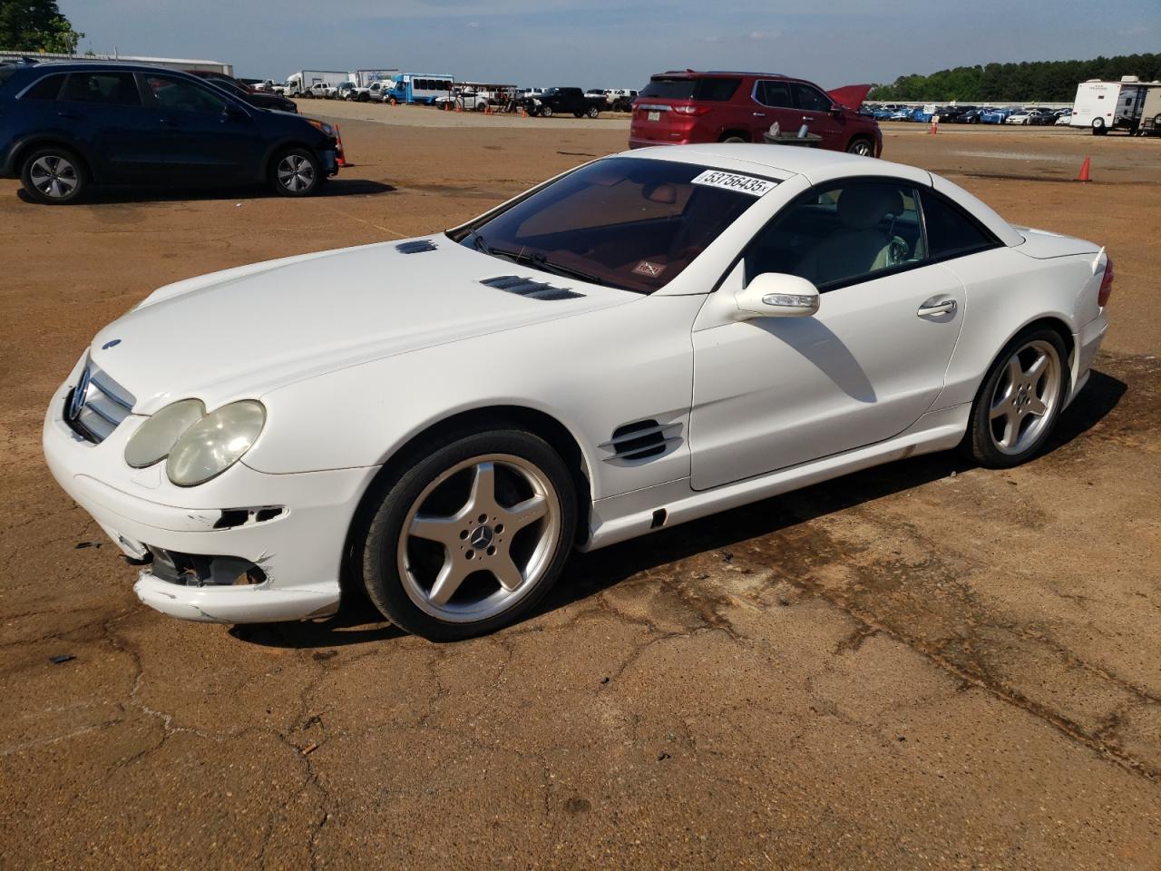 2003 Mercedes-Benz SL-Class VIN WDBSK75F33F060315 COPART salvage auction — Front End, TX - CERTIFICATE OF TITLE, sold $1,150 on 2025-09-11 (photo 1)