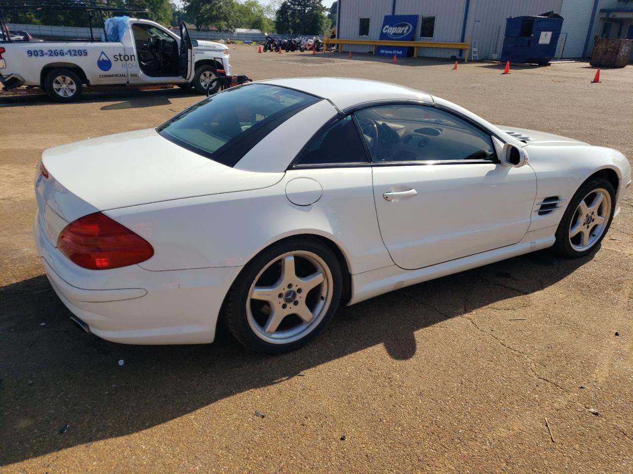 2003 Mercedes-Benz SL-Class VIN WDBSK75F33F060315 COPART salvage auction — Front End, TX - CERTIFICATE OF TITLE, sold $1,150 on 2025-09-11 (photo 3)
