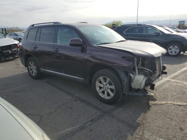 2013 Toyota Highlander VIN 5TDZK3EH2DS132911 COPART salvage auction — FRONT END, Nv - Salvage Title, sold $2,650 on 2026-07-27 (photo 4)