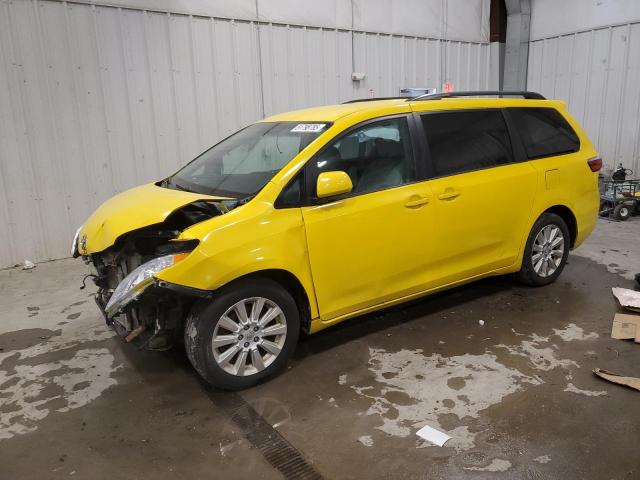 2015 Toyota Sienna VIN 5TDJK3DC2FS097860 COPART salvage auction — FRONT END, Wi - Junked Vehicle Bill Of Sale, sold $1,600 on 2026-07-06 (photo 1)