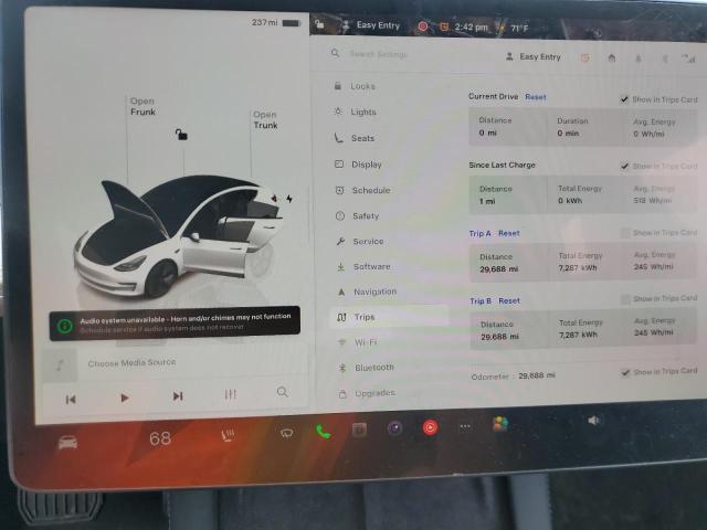 2023 Tesla Model 3 VIN 5YJ3E1EA3PF563318 COPART salvage auction — SIDE, Pa - Certificate Of Salvage, sold $175 on 2026-07-24 (photo 9)
