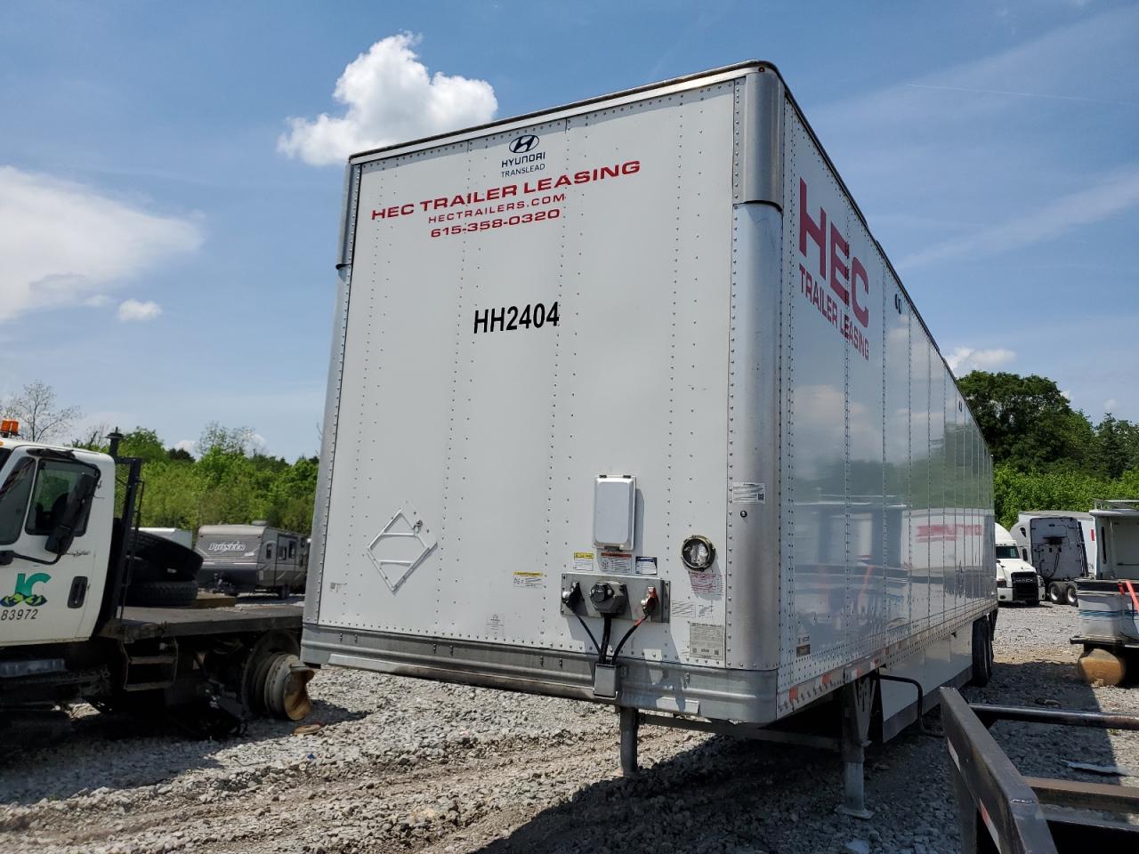 2024 Hyundai Vc2530152-js Dry Van Trailer VIN 3H3V532K1RS498404 COPART salvage auction — Side, TN - CERTIFICATE OF TITLE, sold $1,850 on 2026-07-07 (photo 2)