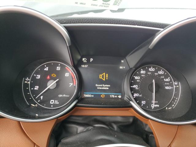 2018 Alfa romeo Giulia VIN ZARFAEEN6J7564291 COPART salvage auction — HAIL, Tx - Certificate Of Title, sold $125 on 2026-07-23 (photo 9)