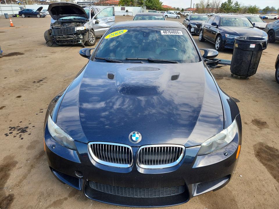 2008 BMW M3 VIN WBSWL93568PL89042 COPART salvage auction — FRONT END, CT - PARTS ONLY ABANDONMENT, sold $4,750 on 2026-07-10 (photo 5)
