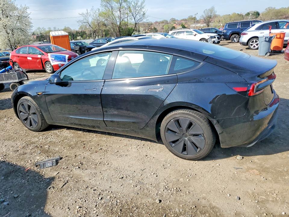 2025 Tesla Model 3 VIN 5YJ3E1EA4SF069297 COPART salvage auction — REAR END, Md - Cert Of Salvage < 75% Damage, sold $2,900 on 2026-07-23 (photo 2)