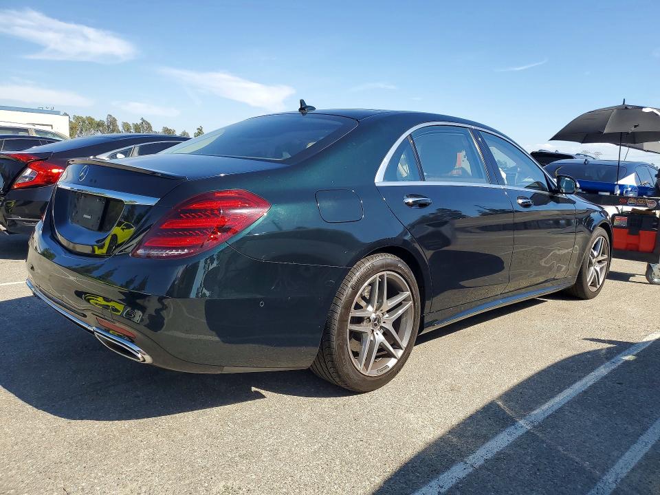 2018 Mercedes-benz S-klasse VIN WDDUG8DB0JA381938 COPART salvage auction — MINOR DENT/SCRATCHES, Ca - Dis/Dlr/Exp Only Clean Title (P), sold $18,300 on 2026-07-28 (photo 3)