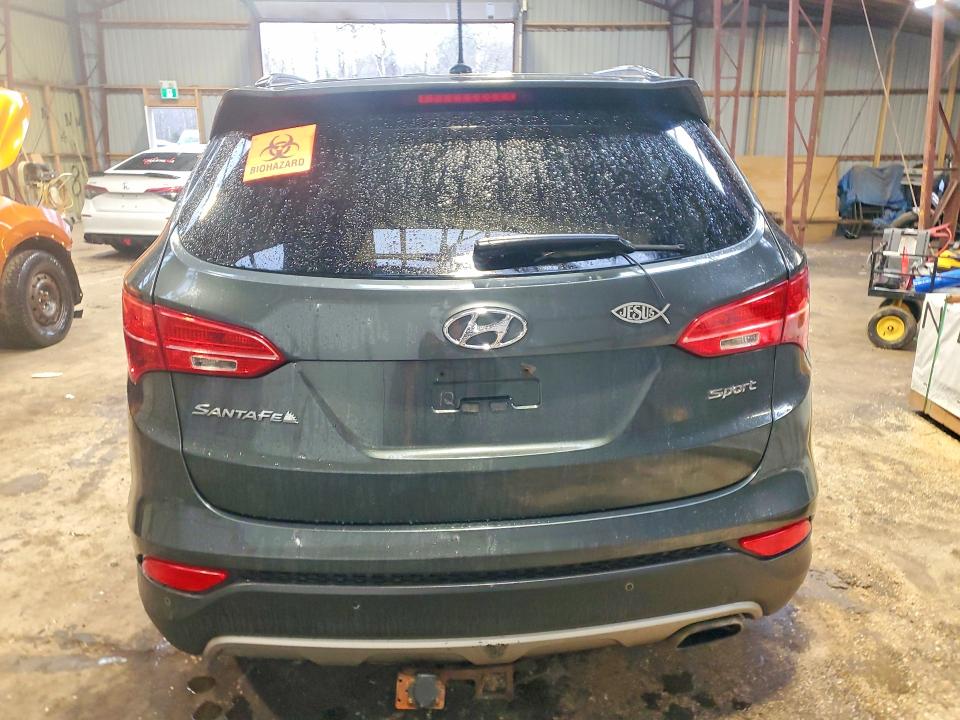2013 Hyundai Santa fe VIN 5XYZU3LB6DG096310 COPART salvage auction — FRONT END, Salvage Title, sold $1,050 on 2026-07-09 (photo 6)