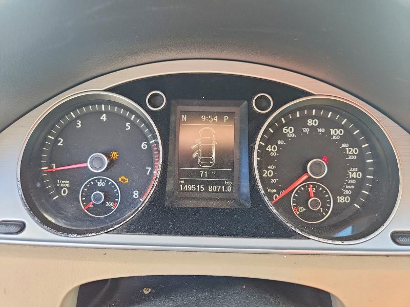2014 Volkswagen Passat cc VIN WVWBP7AN9EE520246 COPART salvage auction — FRONT END, Il - Salvage Certificate, sold $775 on 2026-07-13 (photo 9)