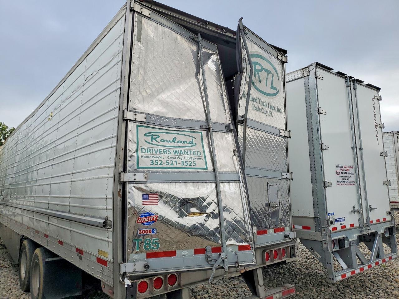2023 Utility trailer Dry van VIN 1UYVS2530P6771307 COPART salvage auction — Rollover, FL - CERTIFICATE OF DESTRUCTION, sold $5,800 on 2026-06-11 (photo 9)