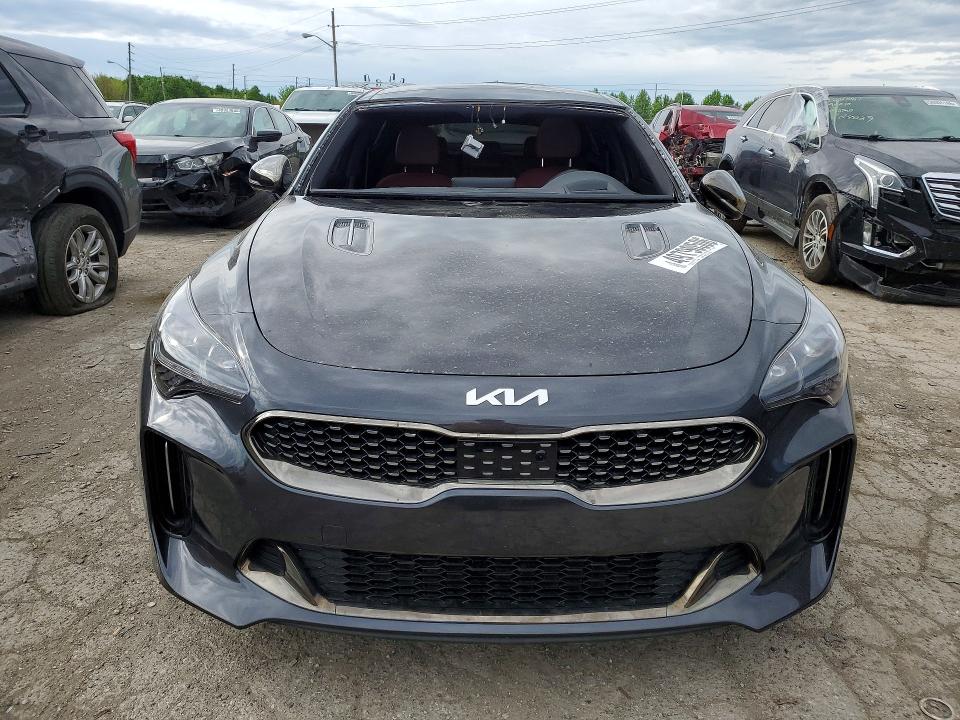2023 Kia Stinger VIN KNAE55LC2P6129730 COPART salvage auction — FRONT END, Salvage Title, sold $700 on 2026-07-21 (photo 5)
