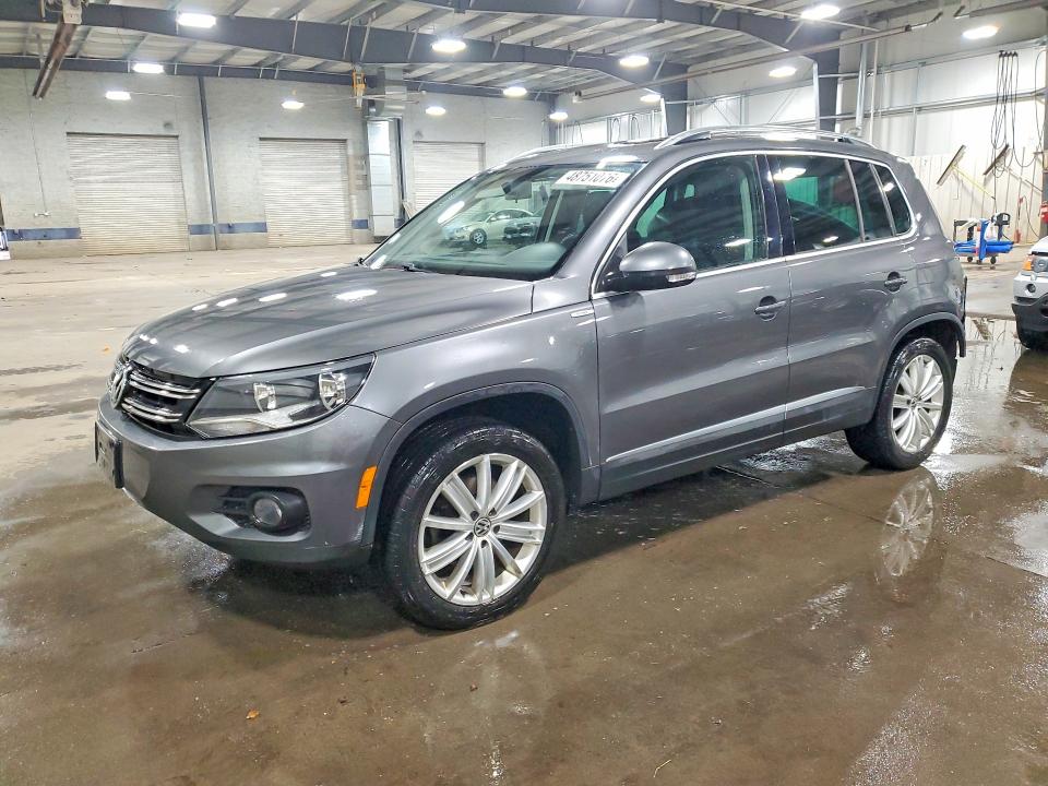 2013 Volkswagen Tiguan VIN WVGBV3AX2DW607748 COPART salvage auction — REAR END, Mn - Cert Of Title-Prior Salvage, sold $525 on 2026-07-09 (photo 1)