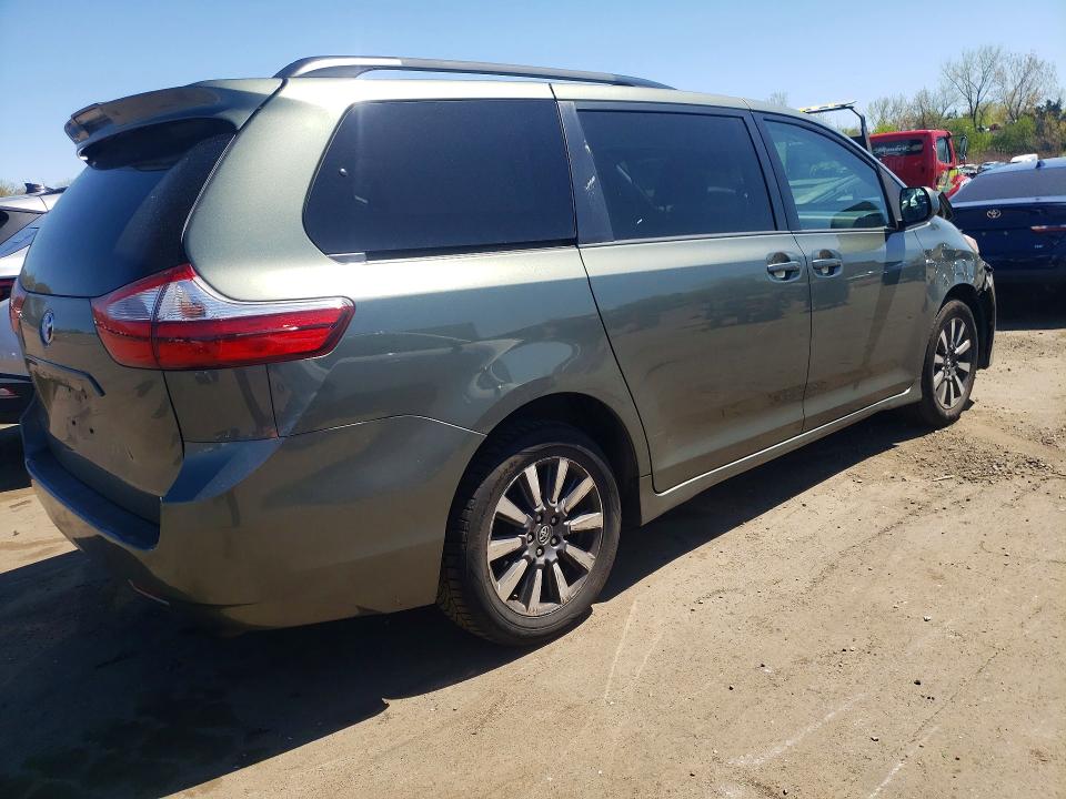 2018 Toyota Sienna VIN 5TDJZ3DC1JS193256 COPART salvage auction — FRONT END, Id - Salvage Certificate Of Title, sold $4,150 on 2026-07-02 (photo 3)