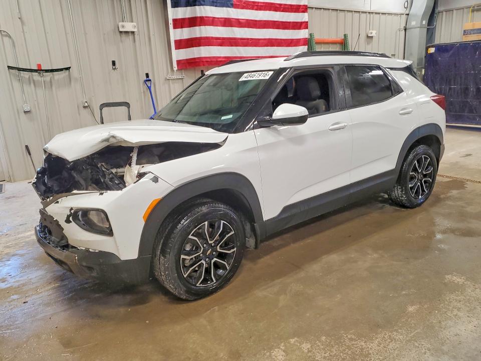 2022 Chevrolet Trailblazer VIN KL79MSSL6NB022480 COPART salvage auction — FRONT END, Wy - Cert Of Title-Salvage, sold $3,500 on 2026-07-29 (photo 1)