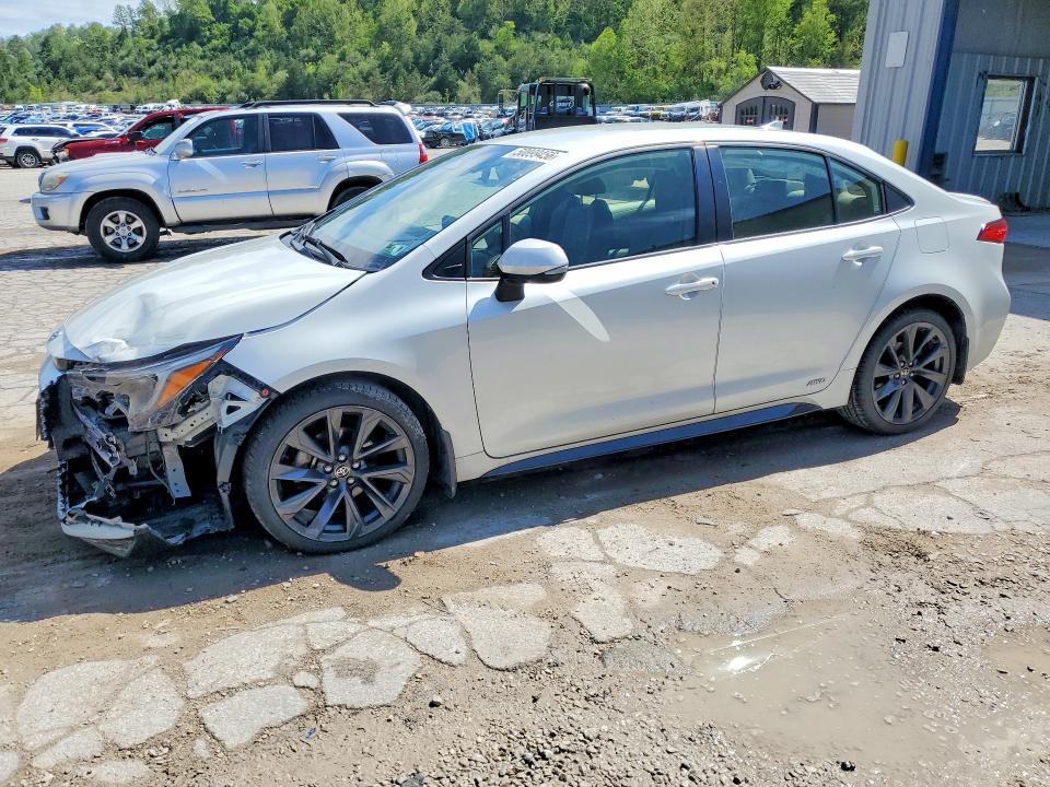 2023 Toyota Corolla VIN JTDBDMHE1PJ003496 COPART salvage auction — FRONT END, Salvage Title, sold $675 on 2026-07-23 (photo 1)
