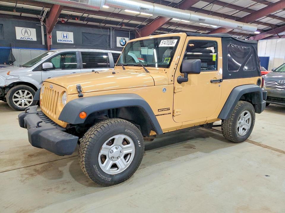 2013 Jeep Wrangler / VIN 1C4AJWAG7DL703647 COPART salvage auction — MINOR DENT/SCRATCHES, Vt - Certificate Of Title, sold $2,950 on 2026-07-10 (photo 1)