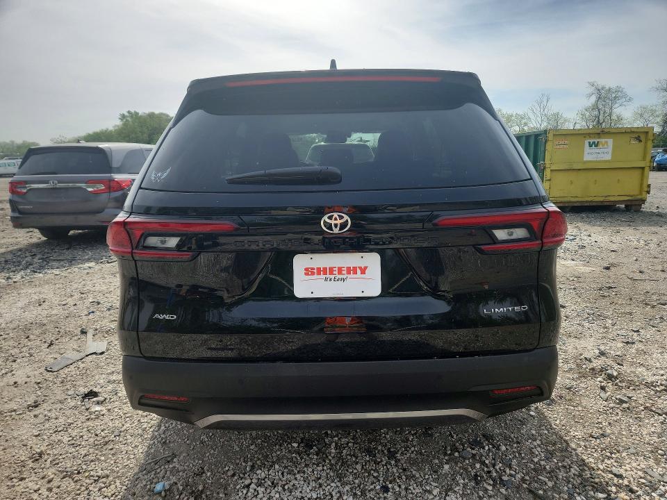 2026 Toyota Highlander VIN 5TDAAAB54TS112043 COPART salvage auction — REAR END, Md - Cert Of Salvage < 75% Damage, sold $30,750 on 2026-07-21 (photo 6)