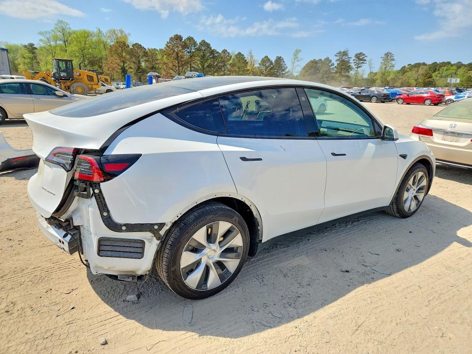 2023 Tesla VIN 7SAYGAEE6PF599137 COPART salvage auction — REAR END, Va - Cert Of Title - Salvage, sold $5,500 on 2026-07-28 (photo 3)