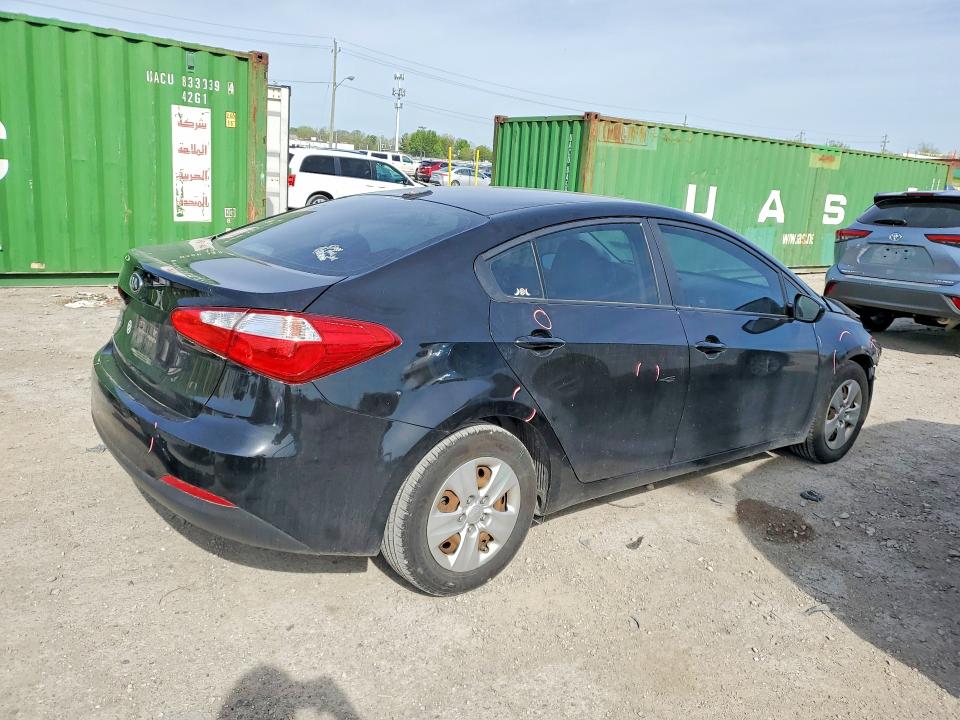 2016 Kia Forte VIN KNAFK4A60G5614779 COPART salvage auction — REAR END, Id - Salvage Certificate Of Title, sold $700 on 2026-07-10 (photo 3)
