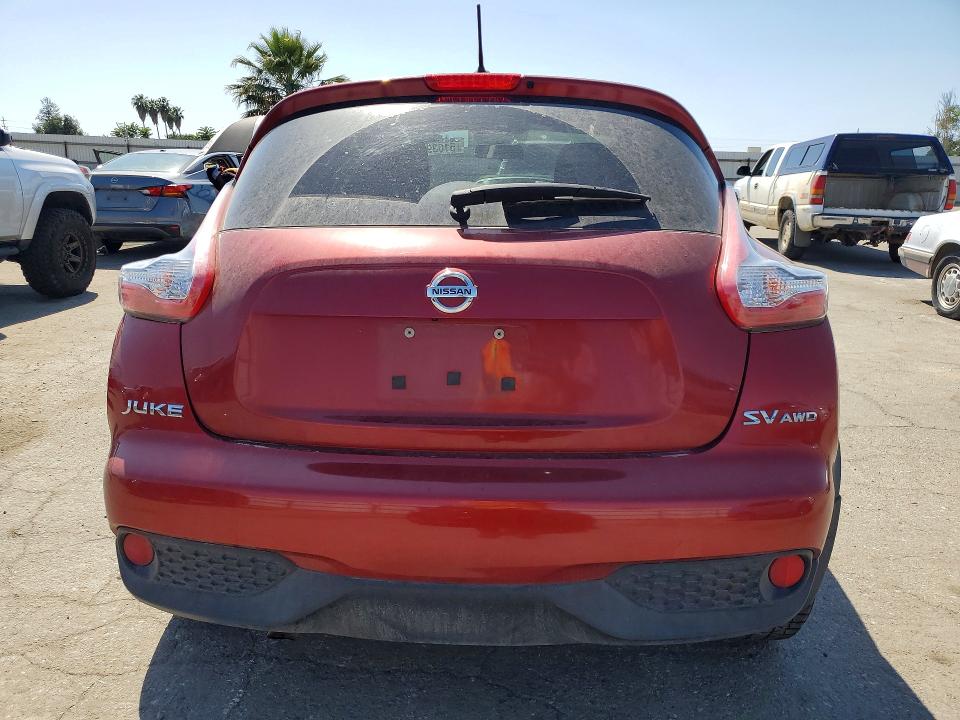 2016 Nissan Juke VIN JN8AF5MV0GT650823 COPART salvage auction — FRONT END, Wv - Salvage Certificate, sold $800 on 2026-07-24 (photo 6)
