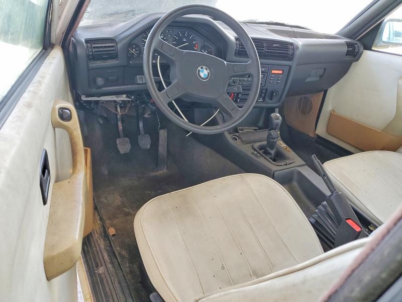 1989 BMW 3er VIN WBAAA1309K4204999 COPART salvage auction — REAR END, GA - CERTIFICATE OF TITLE, sold $2,650 on 2026-07-23 (photo 8)