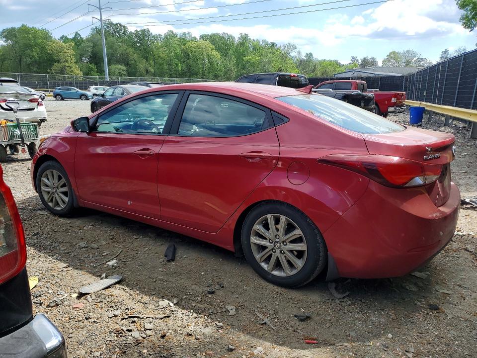 2015 Hyundai Elantra VIN KMHDH4AE0FU300419 COPART salvage auction — FRONT END, Md - Cert Of Salvage > 75% Damage, sold $800 on 2026-07-07 (photo 2)