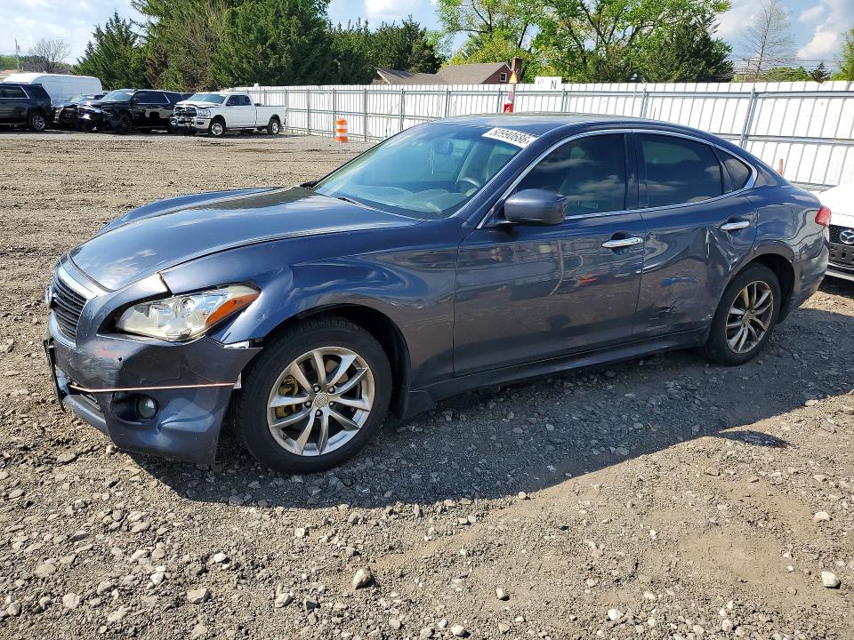2011 Infiniti M37 VIN JN1BY1AR3BM370507 COPART salvage auction — FRONT END, MD - CERT OF SALVAGE > 75% DAMAGE, sold $825 on 2026-07-27 (photo 1)