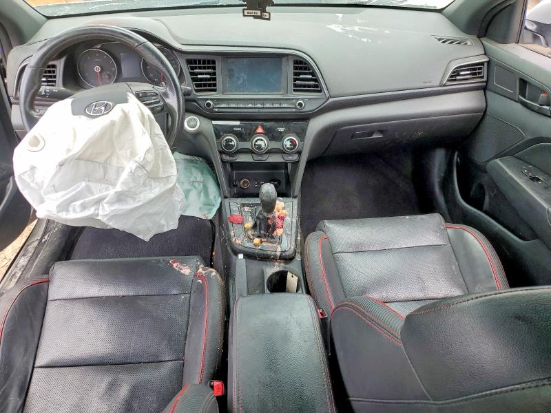 2019 Hyundai Elantra VIN KMHD04LB2KU830007 COPART salvage auction — FRONT END, TX - SALVAGE VEHICLE TITLE, sold $1,500 on 2026-07-30 (photo 8)