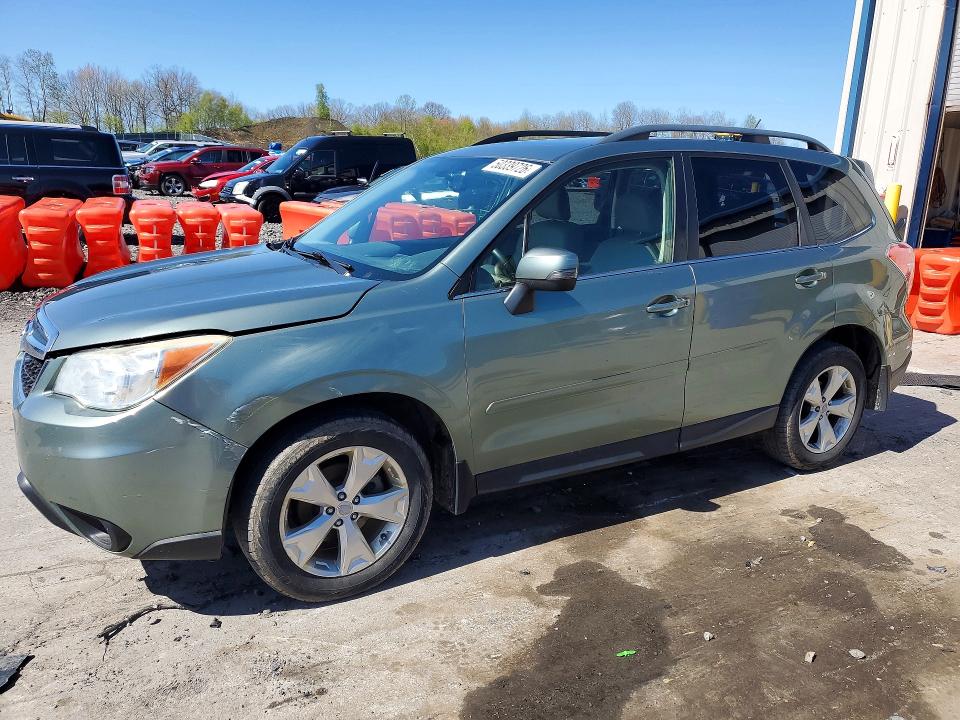 2014 Subaru Forester VIN JF2SJAMC1EH430212 COPART salvage auction — REAR END, Pa - Certificate Of Salvage, sold $1,850 on 2026-07-15 (photo 1)