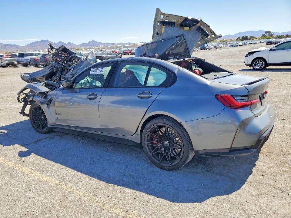 2023 BMW M3 VIN WBS33AY00PFR31676 COPART salvage auction — ALL OVER, Nv - Salvage Title, sold $9,300 on 2026-07-02 (photo 2)