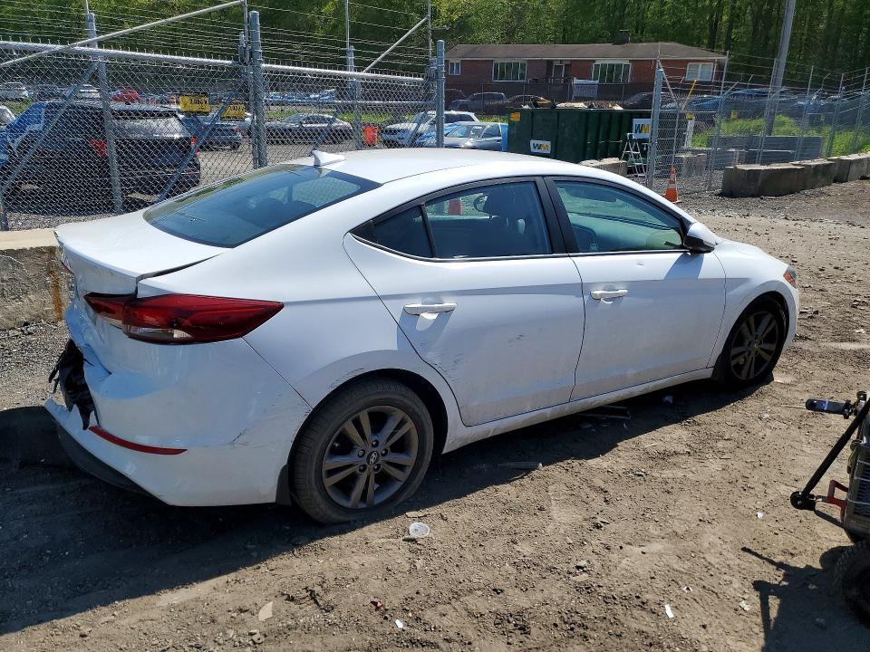2017 Hyundai VIN 5NPD84LF5HH194198 COPART salvage auction — VANDALISM, Md - Parts Only-No Title Letter, sold $650 on 2026-07-02 (photo 3)