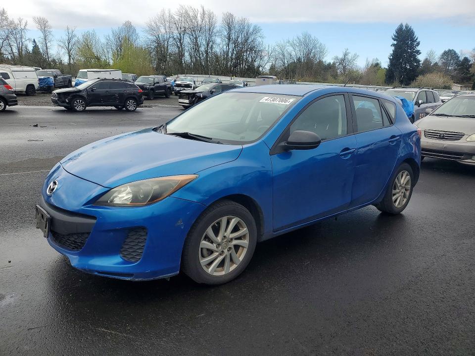 2012 Mazda 3 VIN JM1BL1L8XC1677160 COPART salvage auction — REAR END, OR - SALVAGE TITLE CERTIFICATE, sold $1,150 on 2026-07-06 (photo 1)