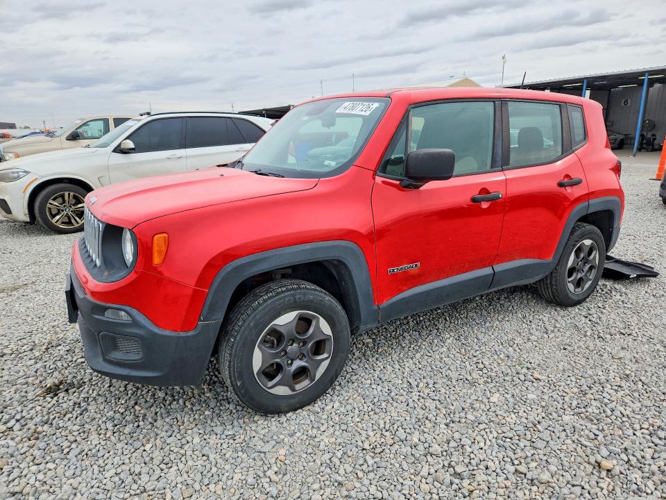 2015 Jeep Renegade VIN ZACCJBAH0FPB71505 COPART salvage auction — HAIL, Co - Certificate Of Title, sold $4,000 on 2026-08-13 (photo 1)