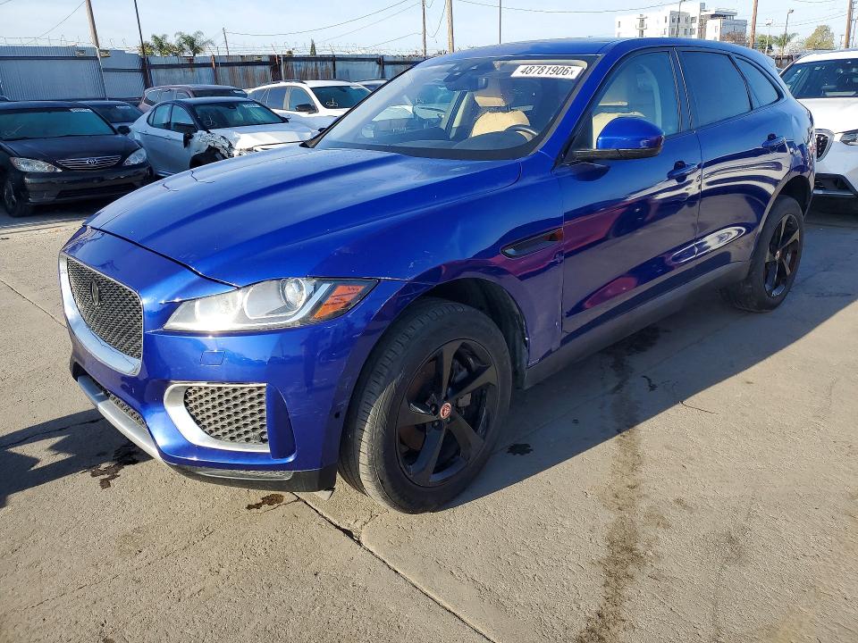 2020 Jaguar F-pace VIN SADCJ2FX8LA633102 COPART salvage auction — FRONT END, Ca - Salvage Certificate, sold $10,400 on 2026-07-29 (photo 1)