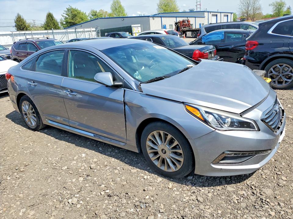 2015 Hyundai Sonata VIN 5NPE34AF1FH259499 COPART salvage auction — FRONT END, Md - Cert Of Salvage > 75% Damage, sold $250 on 2026-07-27 (photo 4)