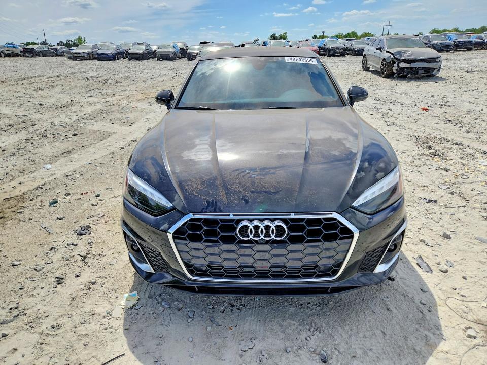 2023 Audi A5 VIN WAUFACF5XPA069596 COPART salvage auction — SIDE, Ga - Cert Of Title-Salvage, sold $13,700 on 2026-07-06 (photo 5)