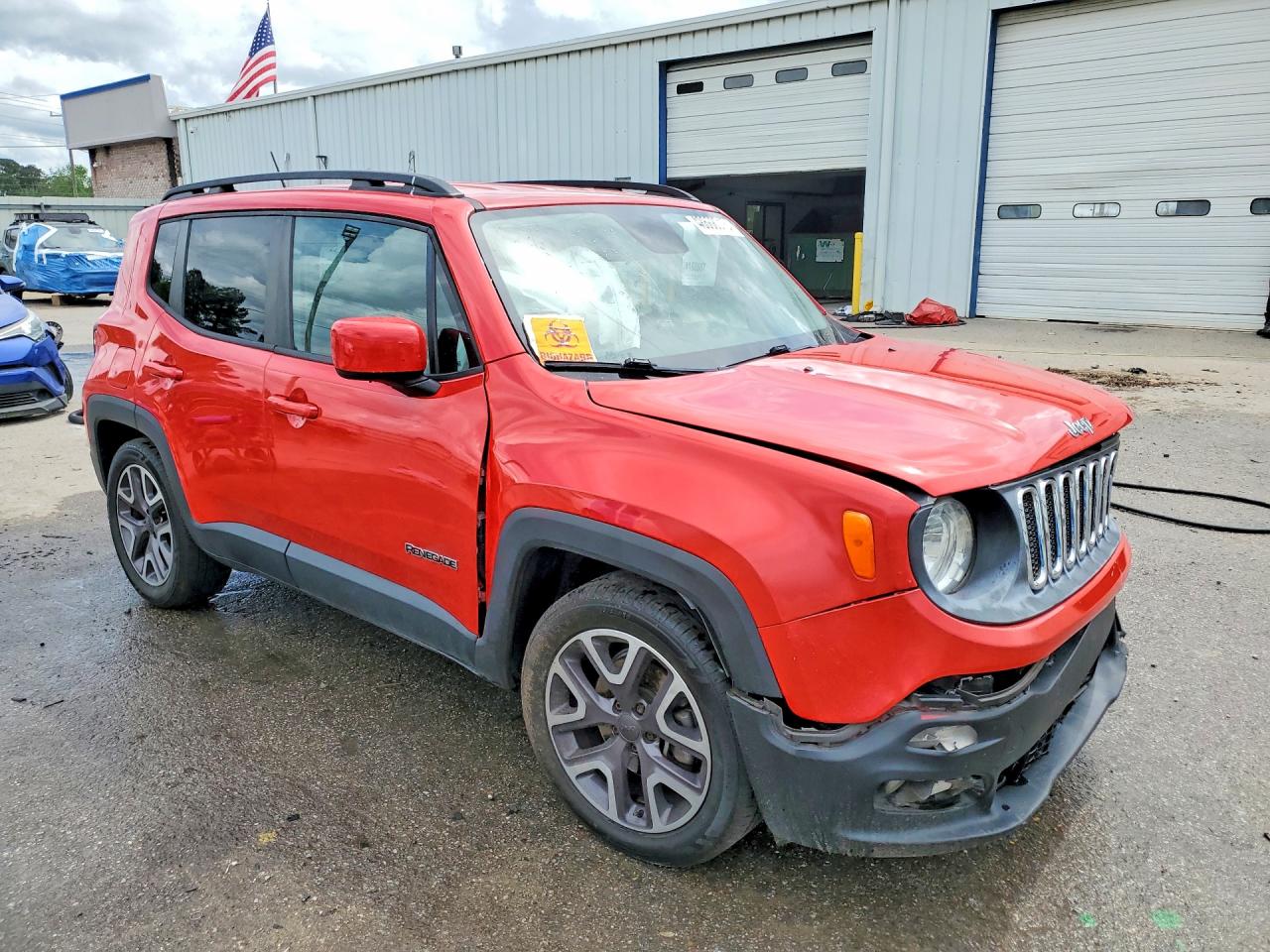 2015 Jeep Renegade VIN ZACCJABT9FPC22823 COPART salvage auction — Front End, AL - CERT OF TITLE-SALVAGE TITLE, sold $700 on 2026-07-09 (photo 4)
