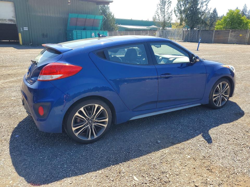 2016 Hyundai Veloster VIN KMHTC6AEXGU289758 COPART salvage auction — MINOR DENT/SCRATCHES, WA, sold $5,500 on 2026-07-10 (photo 3)