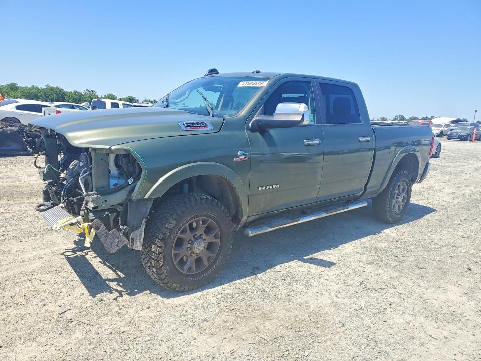 2022 Ram 2500 VIN 3C6UR5FL0NG143580 COPART salvage auction — FRONT END, Ca - Salvage Certificate, sold $14,200 on 2026-07-30 (photo 1)
