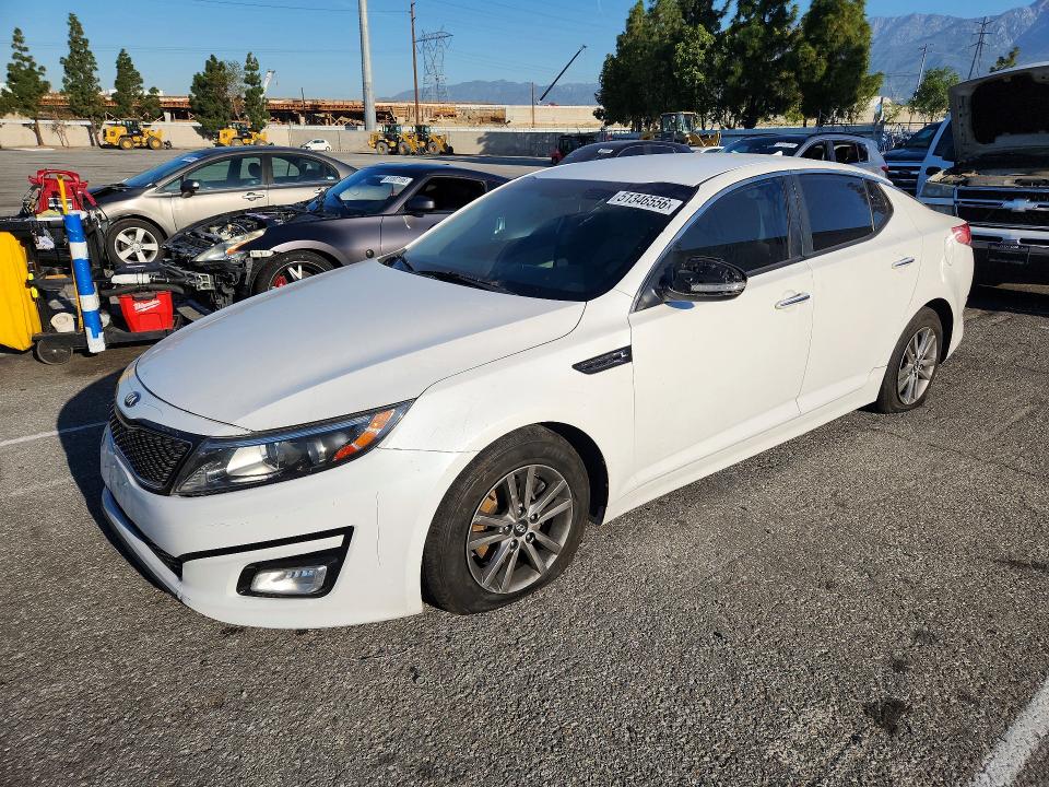 2015 Kia Optima VIN KNAGM4A74F5644650 COPART salvage auction — ALL OVER, CA - SALVAGE CERTIFICATE, sold $675 on 2026-07-14 (photo 1)