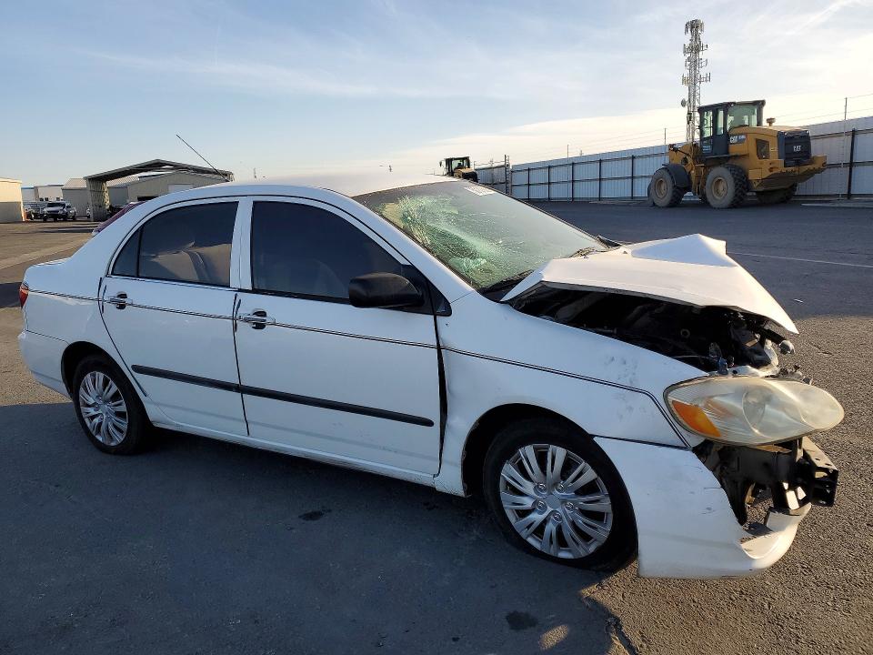 2004 Toyota Corolla VIN 1NXBR32E64Z265072 COPART salvage auction — FRONT END, Ca - Salvage Certificate, sold $250 on 2026-07-02 (photo 4)