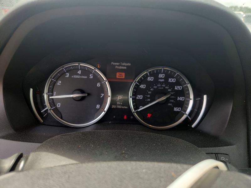 2014 Acura Mdx VIN 5FRYD3H23EB013296 COPART salvage auction — REAR END, Id - Salvage Certificate Of Title, sold $1,450 on 2026-07-10 (photo 9)