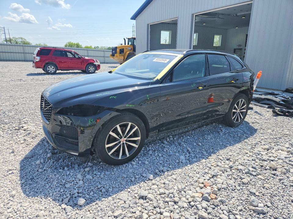 2021 Jaguar F-pace VIN SADCJ2EX5MA666240 COPART salvage auction — HAIL, Oh - Cert Of Title-Salvage, sold $8,200 on 2026-07-10 (photo 1)